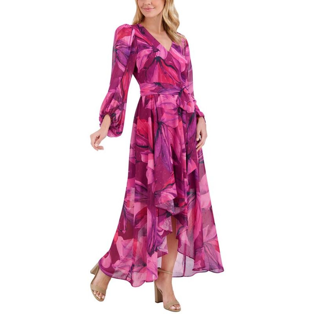 Eliza J Womens  Hi-Lo Midi Dress
